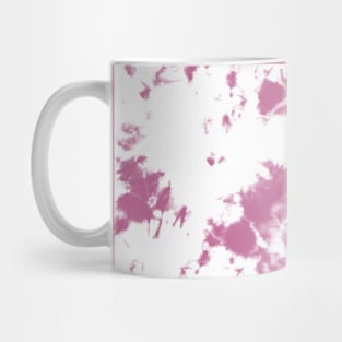 Peony pink and white Storm - Tie-Dye Shibori Texture Mug